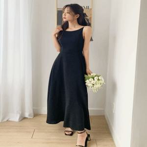 제시 홀터넥 원피스 2color, 블랙 셀프웨딩 브라이덜샤워 스냅 돌잔치 2부 피로연 촬영 비치 여행 드레스
