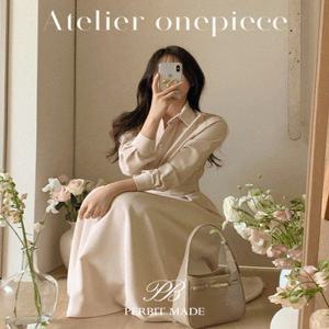 (+뉴컬러????/스탠다드ver.롱ver.)[원피스1위????/봄하객룩/기장세분화] 단독제작) 아틀리에 긴팔 랩셔츠 맞춤허리원피스 - 4color