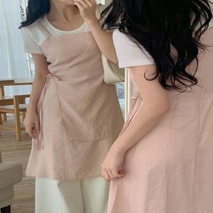 에린트비 뷔스티에 랩스타일 미디 원피스 (끈조절)(봄/신상/데일리룩/데이트룩/여행룩/빅사이즈/레이어드/랩원피스/나시원피스/봄원피스/벚꽃룩/자체제작/120사이즈)