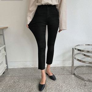 [Made] 블랙 스판 밴딩팬츠 350 [빅사이즈,일자면바지,블랙팬츠,면바지,빅사이즈바지,검정바지,스판바지,밴딩바지,허리밴드,스키니]