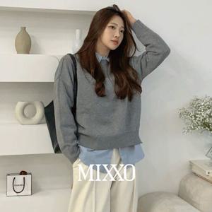 [????시즌오프/연말룩❄/크리스마스????/겨울신상☃]에센셜 라운드넥 풀오버 MIWKAF110T