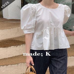 [자체제작/2만장돌파/S-XL]#여름???? 호펜 셔링 퍼프 반팔 블라우스(뉴컬러추가!) (데일리룩/데이트룩/반팔블라우스/여름블라우스/셔링블라우스/퍼프블라우스)