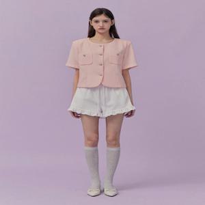 라디안 트위드 반팔자켓