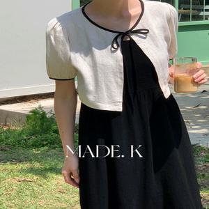 [자체제작/5천장돌파!/S-XL/휴양지룩????]#여름???? 르엔 린넨 배색 가디건 나시 원피스 세트 (데이트룩/휴양지룩/원피스세트/가디건세트/롱원피스/반팔가디건/레이어드)