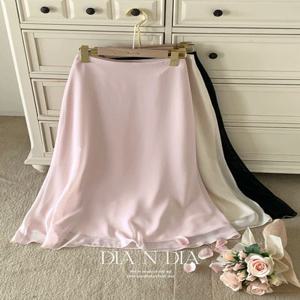 [단독][????역대급반응????][ ???? Dia ] 소피아 쉬폰 머메이드 스커트 (3color) (A라인/치마/플레어/롱/여름/여행룩/롱치마/휴양지/오늘출발/하객룩/격식룩/웨딩룩/당일)