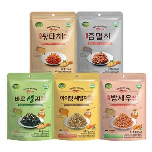 30초 뚝딱! 별미레 바로먹는 갓반찬 5종 (멸치볶음/밥새우/아미맛세멸치/바로생김)