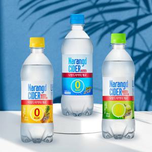 나랑드 사이다 제로 페트 500ml x 24입 (플레인/그린애플/파인애플)