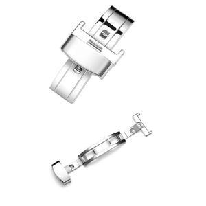 시계 스트랩 유광 D 디버클 수동 버클 16mm, 18mm, 20mm, 22mm 시계줄 낡음 방지