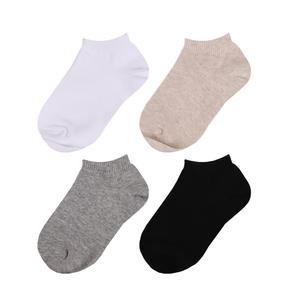 4켤레 아동 베이직 무지 스니커즈 초등 학생 남아 여아 교복 기본 여름 발목 양말