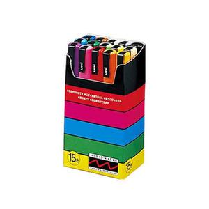 유니 포스카 마카펜 세트 3M 15색 / PC-3M 15C