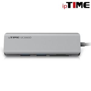IPTIME UC306SD USB3.1 TYPE-C 6IN1 멀티 허브 USB 3포트+PD+SD/TF리더기