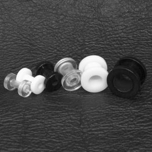 3~10mm 확장 무독성아크릴 터널피어싱 (3컬러)