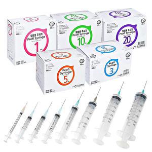 신창 일회용 멸균주사기 10cc 23g 1인치 100개입