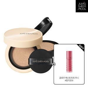 스킨 누더 커버레이어 쿠션 본품+리필 + 립프레션 글로우래스팅 틴트 미니