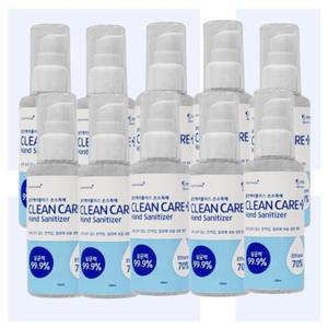 [기타]그린 휴대용 100ml 10개 소독겔 손소독제 클린케어플러스