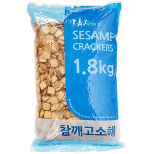 신흥제과 대용량과자 참깨고소해 1.8kg 벌크 스낵 비스킷 참깨과자 주전부리 간식 군것질