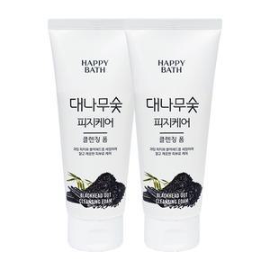 해피바스 대나무숯 피지흡착 클렌징폼 200g x2