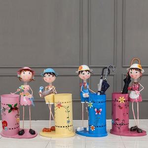 [설렘하우스]4color 설렘하우스 인형 디자인 카페 우산꽂이 업소용 대용량 우산꽃이