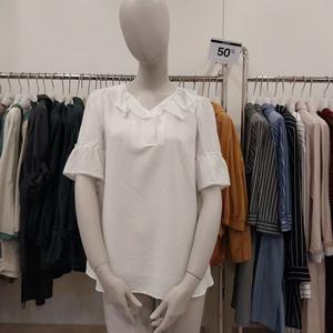 [하프클럽/프로그램]프로그램 NC 해운대점 파격할인 시원한 린넨 프릴 블라우스 P232B056