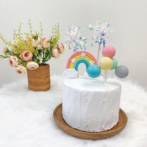 무지개토퍼 케이크토퍼 풍선 생일파티 데코픽