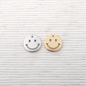 싼비즈 [7085-06]메탈펜던트 메탈스마일 12mm ,1개