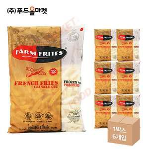 팜프리츠 프렌치 후라이 크링클컷 12mm 2kg /냉동 한박스 (2kg x 6ea)