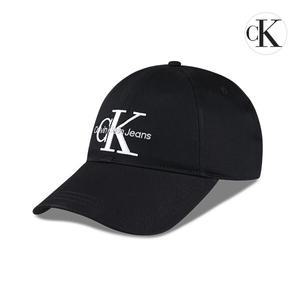 CK 남녀공용 모노그램 엠브로이더리 볼캡 모자 K50K510061-BDS