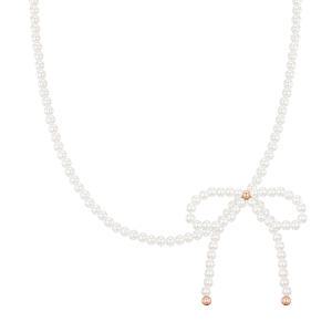 마리엘 리본 진주 비드목걸이 (JJLJNI4BS356SR420)