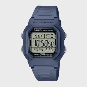 CASIO 카시오 W-800H-2A 디지털 군인시계 스포츠시계 네이비