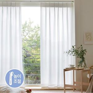 [쁘리엘르]실루엣 쉬폰 나비주름 커튼 150X240 조절핀 _P364682003