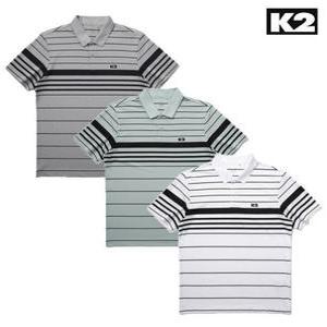 K2  남성용 반팔 선염 기능성 선염 폴로 티셔츠 KMM24289