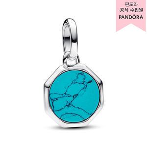 [판도라][백화점 보증서 제공]터키 블루 인그레이블 미니 메달리온 참_793388C01