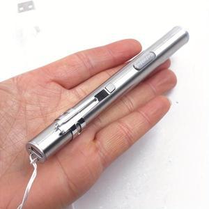 미니 펜라이트 램프 포켓 LED 손전등 USB 충전식 토치 라이트 8000 루멘 1 개