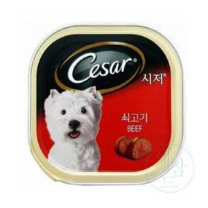 세잠드 시저캔 쇠고기 24개 강아지캔사료 개간식