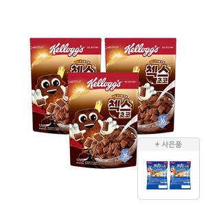 켈로그 오곡 첵스초코 570g, 3개 + 증정(콘푸로스트 30g, 2개)