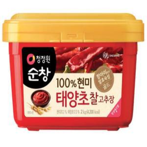 청정원순창 100 현미 태양초 찰고추장 3kg 2개