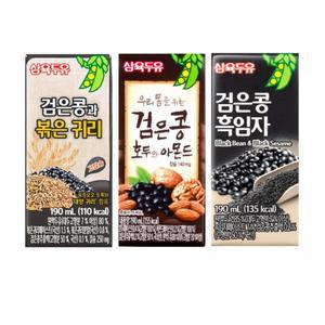 [삼육두유] 검은콩과 볶은귀리 48팩+검은콩 호두와 아몬드 32팩+검은콩 흑임자 32팩(총112팩)