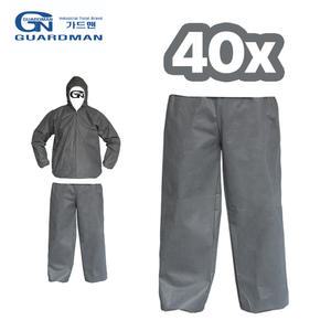 가드맨 PP 일회용 하의 방진복 보호복 작업복 발수 40P