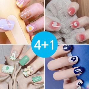 [셀러허브]4+1 네일팁 패디팁 셀프젤네일 네일스티커 패디큐어 네일아트 3초 셀프네일 모음 (S26797588)