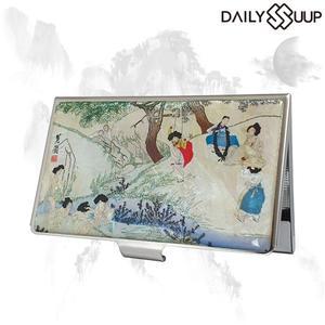 레드베리+명함지갑 자개 케이스 나전칠기 디자인-단오풍정 외국인선물 남자 한국방문 홀더 기념품 회사단체