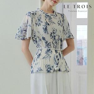[LE TROIS]르투아 플리츠 블라우스 3종
