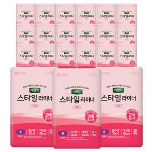 디펜드 스타일 라이너 무향 롱 28매 x20개