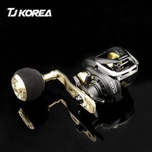 TJ코리아 볼칸 샴페인 파워핸들 베이트릴 문어 쭈꾸미 갑오징어 외수질 민어 낚시릴