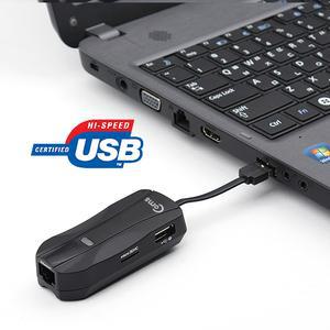 Coms USB 2.0 멀티 컨버터(카드리더기(Micro SD TF SD)+2P+허브+랜 RJ45)/타입/젠더/메모리/휴대용/저장