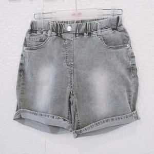 제이씨비(JCB)주니어 여름 여아 그레이 브러쉬워싱 롤업 구제진 반바지, JBP9 T342 GSC