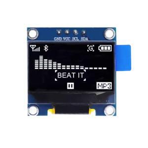 Arduino 32 8266용 0.96인치 OLED 디스플레이 모듈 128x64 I2C SSD1306 LCD 4 핀 블루 옐로우화이트핀 용접