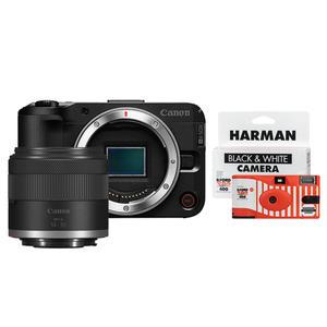 (컴온탑) 캐논 정품 EOS R50 V + RF-S 14-30mm F4-6.3 IS STM KIT 블랙 (재고보유) + 흑백 일회용 카메라