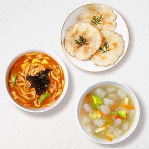 강원도별미 옹심이3팩+장칼국수3팩 (6인분)