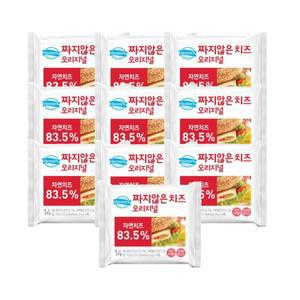 덴마크 짜지않은 치즈 오리지널 252g (18g x 14매) 10개
