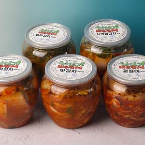 신선가 바루 캔김치 나홀로 맛김치 겉절이800g,맛김치800g,열무800g,총각800g,나박물김치1kg
